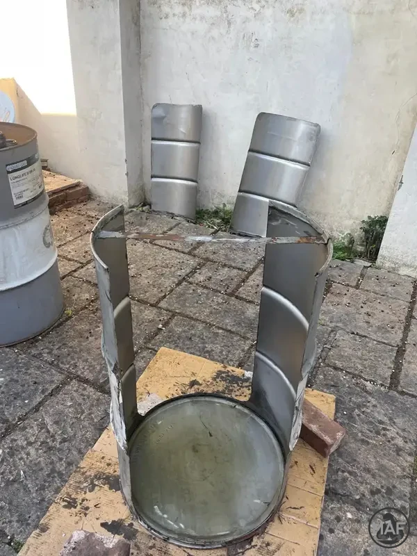 oil barrel frame five